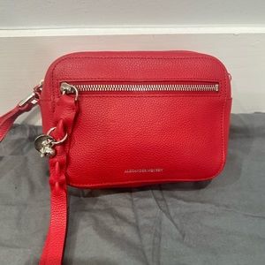 Alexander McQueen Red Crossbody Camera Bag
